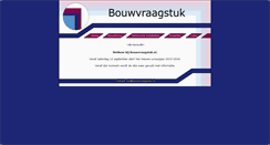 Desktop Screenshot of bouwvraagstuk.nl